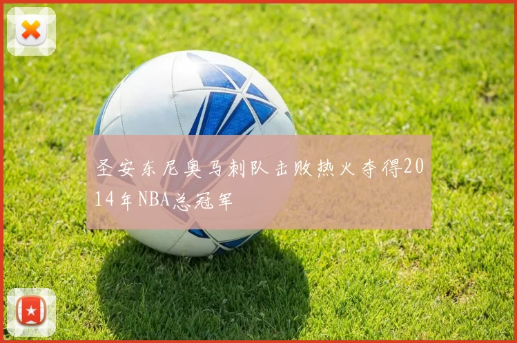 圣安东尼奥马刺队击败热火夺得2014年NBA总冠军